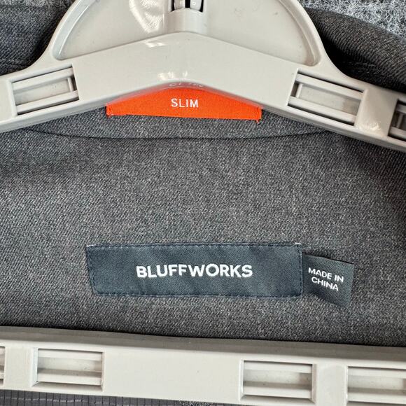 Bluffworks Gramercy Sports Coat Blazer Mens 40L Classic Solid Gray - Picture 5 of 10